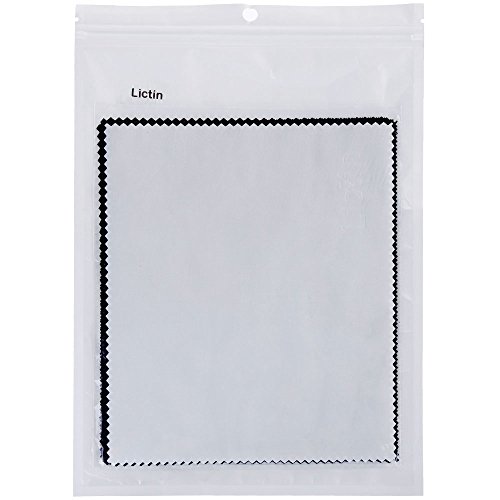 Lictin 8*Brillen-Putztuch, Brillenputztuch, Brillentücher, Brillenoutztuch Mikrofaser, Mikrofaser Reinigungstücher für Reinigung Bildschirm von Brille, Glas, Handy, iPad, Kamera Objektive, 160g Mikrofaser 18*15cm (7*schwarz, 1*weiß) - 7