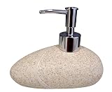Apto para lavavajillas. Grund z22190509 Stone - Dispensador de jabón 15 x 10 x 11 cm Arena Accesorios, 100% polirresina, 15 x 10 x 11 cm