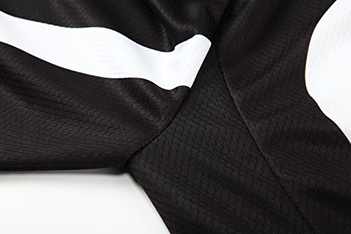 [Größe:S-5XL][option:Trägerhose,3D 2.8cm Sitzpolster] Fahrrad Trikot Langarm Radhose Radtrikot Fahrradbekleidung Herren Männer Hemd mit lange Ärmeln Set Cycling OutdoorTrikots Windjacke Neue - 4