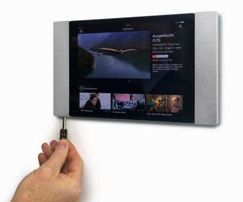 smart things s11 s sDock Fix Air silber – iPad Wandhalterung und Ladestation für permanente Installationen für Apple iPad (2017), Pro 9,7″, Air 1+2 - 8