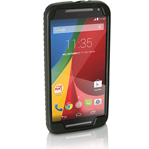 igadgitz U3430  Neum  tico Silicona Gel Goma Funda Carcasa y Protector Pantalla  Negro