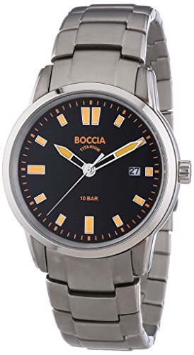 Boccia Herren-Armbanduhr XL Analog Quarz Titan 3573-02 Boccia Herren-Armbanduhr XL Analog Quarz Titan 3573-02