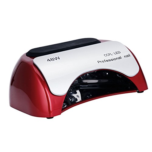 48 W lámpara sèche-ongles con LED y UV Profesional - Secador de Uñas para Shellac Gel y vernis lámpara UV barniz SEMI permanente con contador para manicura y pedicura Multi colores