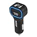 Produktbild EBTOOLS Autoladegerät, 5V 2.4A Schnellladegerät Dual USB Autoladegerät Zigarettenanzünder Netzteil Buchse Kompatibel mit Smart Mobile Devices