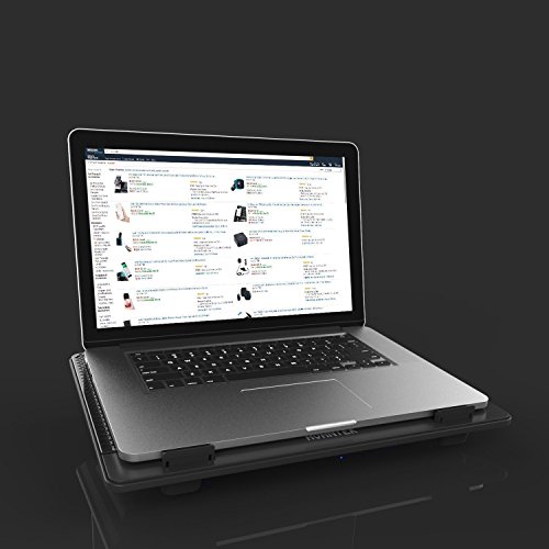 AVANTEK Laptop Kühler Kühlpad Kühlmatte mit 2x Lüfter blaue 160mm LEDs (15″ – 17″) - 6