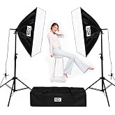 GDX TLB-2 Twin Pro 50x70 cm 2'li Softbox E-Ticaret &Uuml;r&uuml;n Fotoğraf ve Video &Ccedil;ekim Işık Seti (Lambasız)