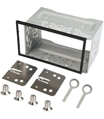 Mascherina Autoradio 2-DIN Per Fiat Panda 2003-2012 - Adattatore Grigio/Nero