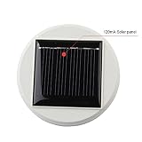 GRDE® Bunte Sphärische Mosaik Lampe, Nachtlicht, LED Lampe mit Farbwechsel, Wasserdichte Solar Leuchte, Kristallglas-Leuchte für Garten, Patio, Tabelle, Innen- Dekorationen (Silver) - 5