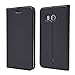 Produktbild Nadakin HTC U11 Business Slim Ledertasche Kickstand Smart Flip Folio Cover mit Kreditkarten Slot Magnetic Voltage Shock Absorbing(schwarz)