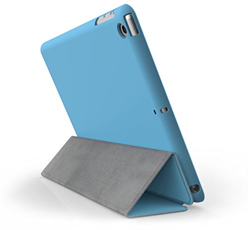 Khomo iPad Mini 1, 2, 3 Hülle Case Blau Hellblaues Gehäuse mit doppelten Schutz ultra dünn und leicht, Smart Cover – Dual Blue - 4