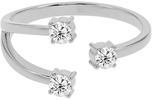 CLARA 925 Sterling Silver Rings | Size Adjustable Gift for Women Wife Girls