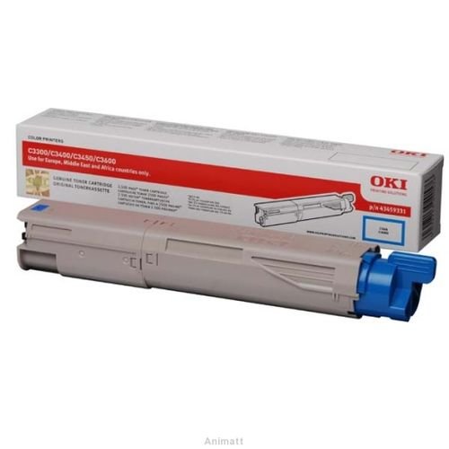Preisvergleich Produktbild Oki - Cyan - Original - Tonerpatrone - für C3300n, 3400n, 3450n
