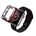 Produktbild LBTrading Apple Watch 40mm / 44mm Hülle, der TPU-Rahmen-volle Abdeckung-weiche dünne freie Abdeckung für iWatch 4 Size 44 mm (Rot)