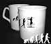 Produktbild Gerüstbauer Rüstbauer Bauarbeiter Evolution BÜROTASSE BUEROTASSE TASSE KAFFETASSE MUG