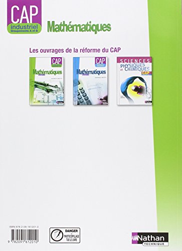 Mathématiques - CAP industriel Groupement A et B