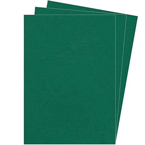 Preisvergleich Produktbild Fellowes 5371501 Präsentationsdeckblätter Delta (Lederstruktur), 250g / m², dunkelgrün