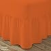 Produktbild qaisiria unifarben Valance Spannbettlaken – Bettunterlagen 20 Farben in allen Größen – 100% Polycotton – PRIME QUALITÄT, Orange/Tera Kota, Doppelbett