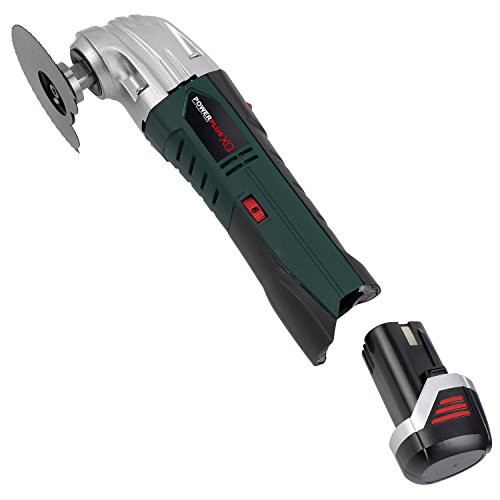 Multitool Minischleifer Schleifgerät im Koffer Akku + Sägeblätter + Schleifscheiben + Sandpapier + Schaber - 2