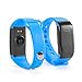 Price comparison product image Peibo SW365 Smart Watch Heart Rate Monitor Pedometer Fitness Wristband Bracelet For Android (Blue)