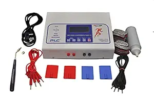 PHYSIO LIFE CARE 3 in 1 IFT Tens MS with LCD Display 125 Program ( I.F.T -70 PROGRAM , TENS-30 PROGRAM , MS-25 PROGRAM )Machine for Physiotherapy Machine Electrotherapy Device with 1 year warranty