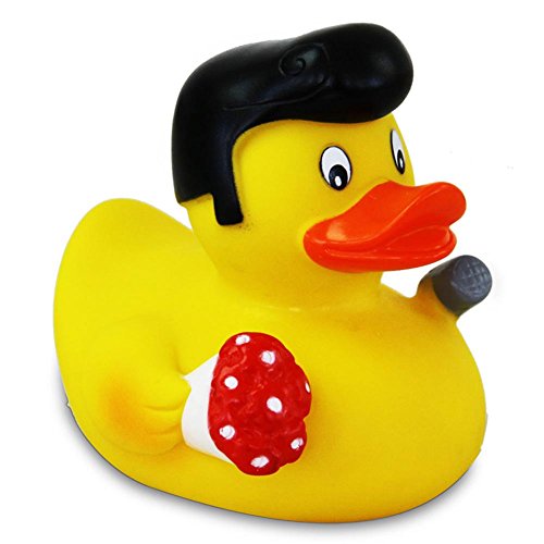 HC-Handel 914088 Vinyl Badeente Elvis-Ente Gummiente 8 cm