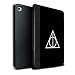 Produktbild Stuff4® PU-Leder Hülle/Case/Brieftasche für Apple iPad Mini 4 Tablet/Schwarz Muster/Heiligtümer Todes Inspiriert Kollektion