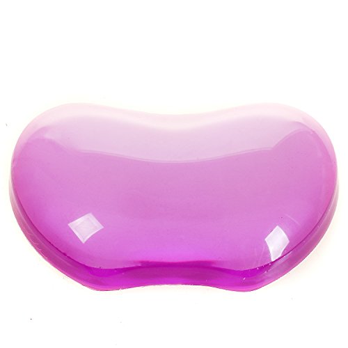 HIMRY weiche Handballenauflage Crystals Gel, Herz Form Gel Handgelenkauflage, Rutschfeste Fleckenresistente Silikon Flex Auflage, Lila, KXC5112 purple