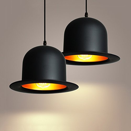 Preisvergleich Produktbild LIUYU Kreative mode hut pendelleuchte shades metall und aluminium schwarz kronleuchter deckenbeleuchtung; postmodern skandinavischen stil stil e27 100-240 v