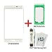 Produktbild iTG® Premium Displayglas Reparatur-Set für Samsung Galaxy Note Edge Weiss (Frost White) - Oleophobic Front Display Glas für Modell SM-N915FY + Vorgeschnittene 3M Klebefolie Werkzeug-Set