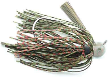 Nichols Lures PTFJ47-34 Pro Tour Football Jig, Bloody Barbed Wire, 3/4oz