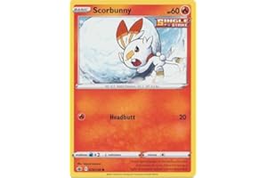 The Pokemon Company International - Tarjeta individual de Pokémon SCORBUNNY 026/198 Chilling Reign, multicolor