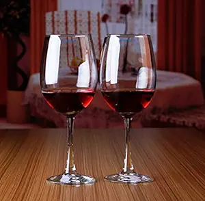 Syanka Premium Wine Glasses Set of 8 Ideal for White or Red Wine Glass, Non-Lead Crystal Clear, 245 ML