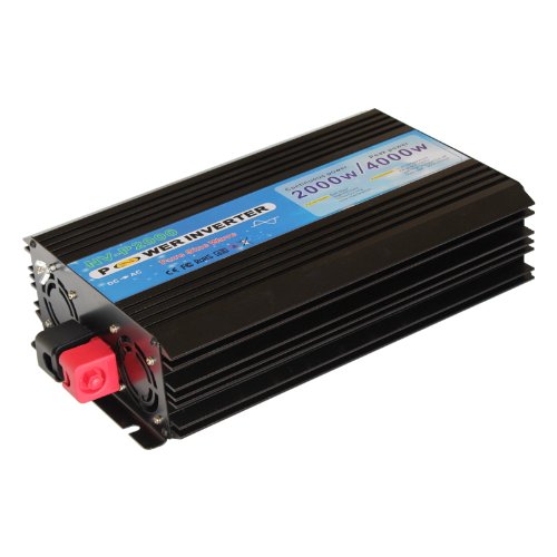 2000W 12V pure sine wave power inverter to convert 12V DC power into 240V AC mains power - suitable for for off-grid and back up systems with power storage and solar power applications