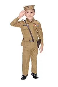 Smuktar garments Kids Police Costume, 9 to 10 Years (Beige)