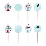Simplydeko Cake-Topper - Deko Picker - Kuchendeko/Tortendekoration (Mint)