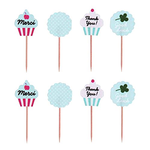 Simplydeko Cake-Topper - Deko Picker - Kuchendeko/Tortendekoration (Mint)