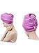 Moolecole Fashion Absorbent Bamboo Fiber Hair Dry Towel Thickened Shower Cap Hair Turban Quick Dry Hat Cap Purple