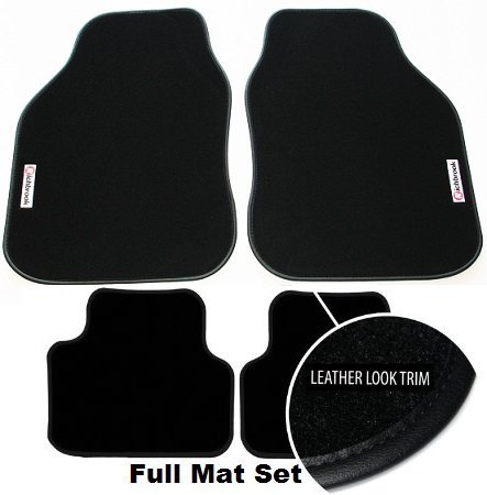 Hyundai I30 (2nd Gen) 2012 Onwards Genuine Richbrook Branded Executive Black luxurious Carpet Car Floor Mats with Black Leather Binding Trim