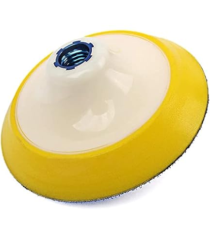 6-Inch Rotary Hook & Loop Backing Pad – 5/8"-11 Thread, 2mm EVA Layer, Max 8500 RPM For Glass & Stone Polishing