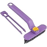 Kmils Multi-Function Bathroom Plastic Cleaning Brush,Tiles Cleaning Brush,Hard Bristle Rotating Crevice Gap Cleaning Brushes 