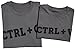 CTRL + C & CTRL + V - Matching Father Kids Gift Set - Mens T Shirt & Kid's T Shirt - Green - Medium & 9-10 years