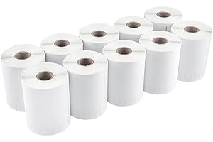 L LIKED 10 Rolls 4 x 6 Thermal Labels Compatible with Dymo S0904980/1744907, 104mm x 159mm, Self-Adhesive, 2200 Extra Large Shipping Labels for DYMO LabelWriter 4XL Printers