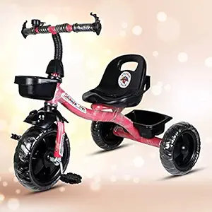 BABY TRICYCLE FOR KIDS TRICYCLE PINK COLOUR KIDS TRICYCLE RECOMMENDED TRICYCLE FOR BABY GIRL OR TRICYCLE FOR BABY BOY OR TRICYCLE FOR TODDLER GIRL OR TRICYCLE FOR TODDLER BOY RECOMMENDED FOR TODDLER 1,2,3,4,5 YEAR CHILDREN TRICYCLE FOR KIDS