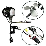  Grünwelt GW-140FC Aussenborder 1.5 PS 4-Takt 38ccm Benzin-Bootsmotor Außenborder Außenbordmotor Schlauchboote Fischerboote Bootsmotor Angeln