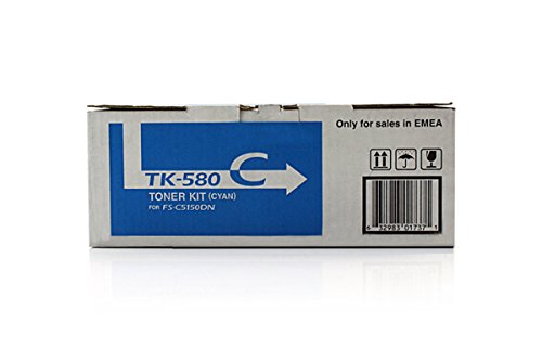 Kyocera FS-C 5150 DN (TK-580 C / 1T02KTCNL0) – original – Toner cyan – 2.800 Seiten - 3