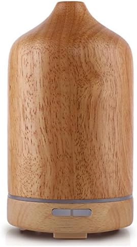 New Vase Styling Aromatherapy Mini Ultrasonic Essential Oil diffuser solid wood ultra low mute is suitable for Bedroom Children's room Office Yoga , yellow
