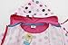 Nova - Girls Fleece Hoodie / Hooded Sweatshirt with Colourful Polka Dots - Zip Closure - Adorable Girl and Cat Embroidery with Sequins - Pink - UK 18-24m (EU 92)