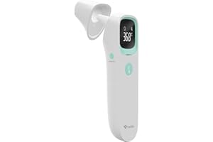 ‎TRUELIFE TrueLife Care Q9 Digitales Fieberthermometer Ohr, 3 Modi, Akkurates Berührungsloses Thermometer, Infrarot Kontaktlos Stirnthermometer mit LCD Display für Baby, Kinder, Erwachsene, schnelle Messung