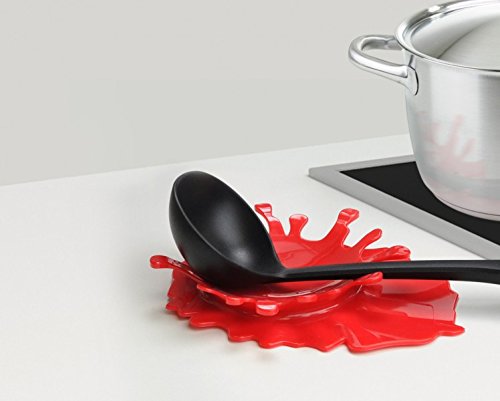 Splash Auffangschale Küchendeko rot 20x15cm - 2