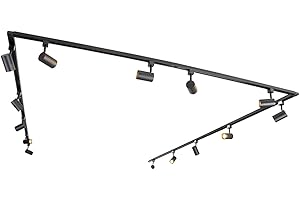 QAZQA - Modern Modernes 1-Phasen-Schienensystem Komplettset I Spotlight I Deckenspot I Deckenstrahler I Strahler mit 14 Spot I Spotlight I Deckenspot I Deckenstrahler I Strahler I Lampe I Leuchtes sch